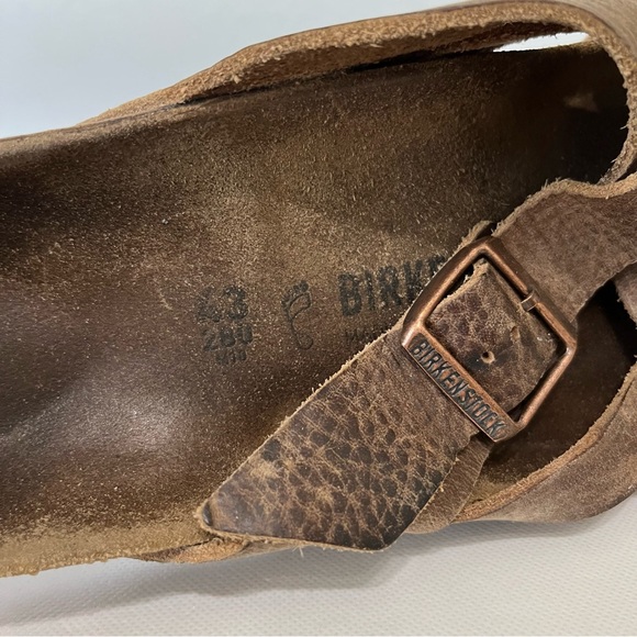 Birkenstock Lugano Brown Leather Sandals - Picture 7 of 8